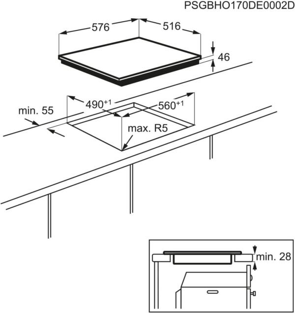 AEG IEB64010XB |  inductiekookplaat