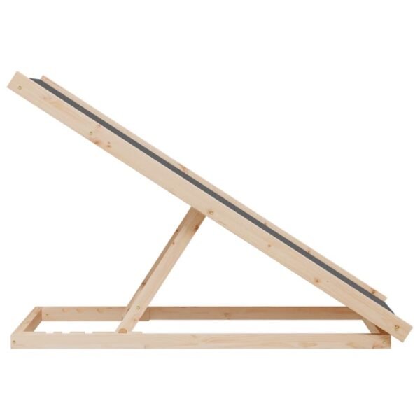 Hondenloopplank | 100x40 cm | massief vurenhout | grijs