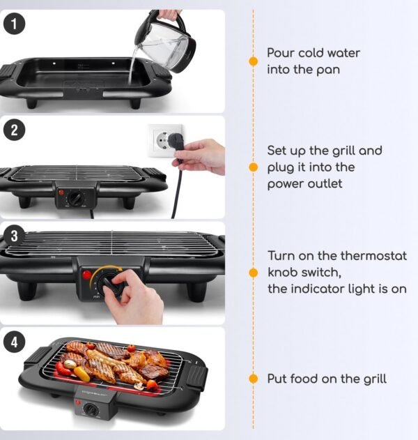Aigostar Tasty 30ICK – Grillplaat 2000W – Bakplaat – Teppanyaki – Tafelgrill – bbq