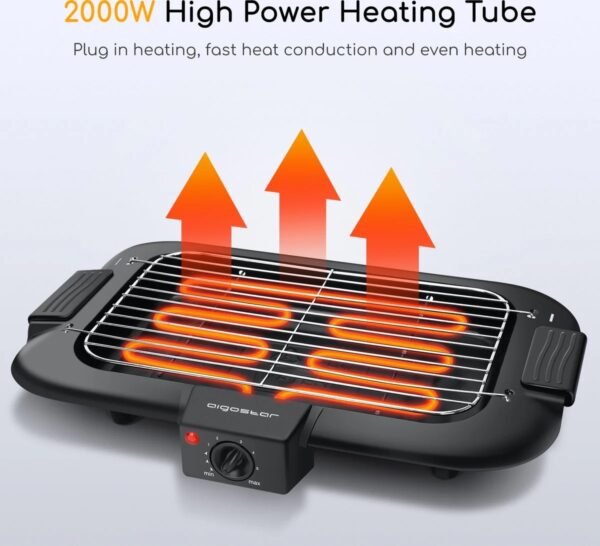 Aigostar Tasty 30ICK – Grillplaat 2000W – Bakplaat – Teppanyaki – Tafelgrill – bbq