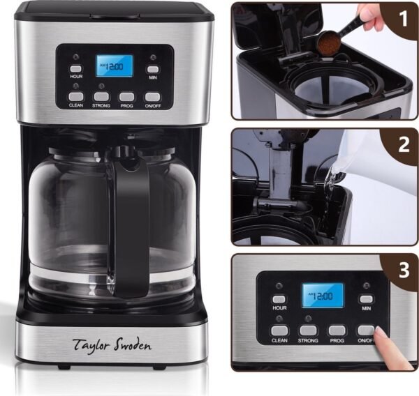 taylor swoden koffiemachine 20 Taylor Swoden -Filterkoffie - Koffiezetapparaat