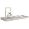 Wandschappen - zwevend 4 st - 60x23,5x3,8 cm - MDF - betongrijs