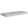 Wandschappen - zwevend 4 st - 60x23,5x3,8 cm - MDF - betongrijs