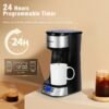 aigostar 302fx koffiemachine 50 Aigostar 302FX - Koffiezetapparaat - Filterkoffie - 0.42 l - thermosbeker - Timer schakelaar - 750W - RVS/Zwart