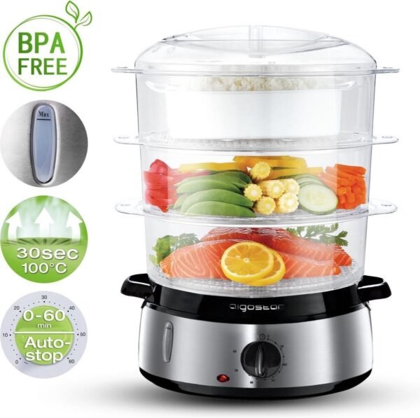 Aigostar Fitfoodie 30INA - Stoomkoker 9L