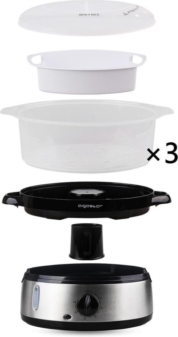Aigostar Fitfoodie 30INA - Stoomkoker 9L