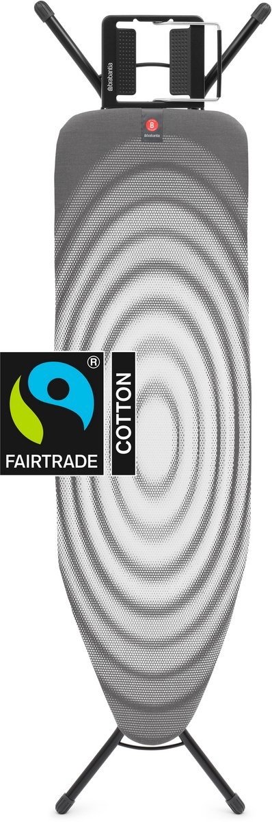 Brabantia Strijkplank B voor Strijkijzer 16 Brabantia Strijkplank B - voor Strijkijzer - 124 x 38 cm - Titan Oval