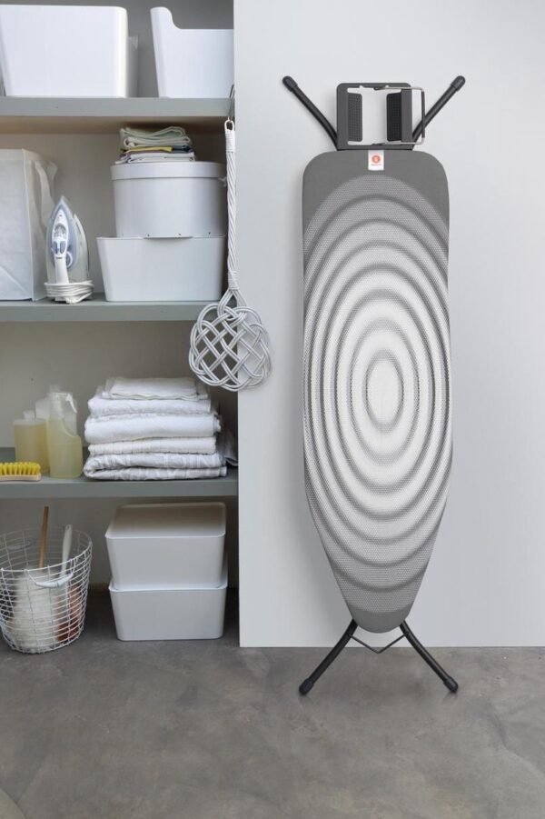 Brabantia Strijkplank B voor Strijkijzer 20 Brabantia Strijkplank B - voor Strijkijzer - 124 x 38 cm - Titan Oval