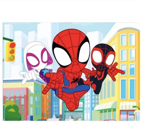 Disney Junior - Marvel - Spidey and his Amazing Friends - 4 Puzzels 21 Disney Junior - Marvel - Spidey and his Amazing Friends - 4 Puzzels - 12+16+20+24 stukjes - Legpuzzel - 3+Jaar