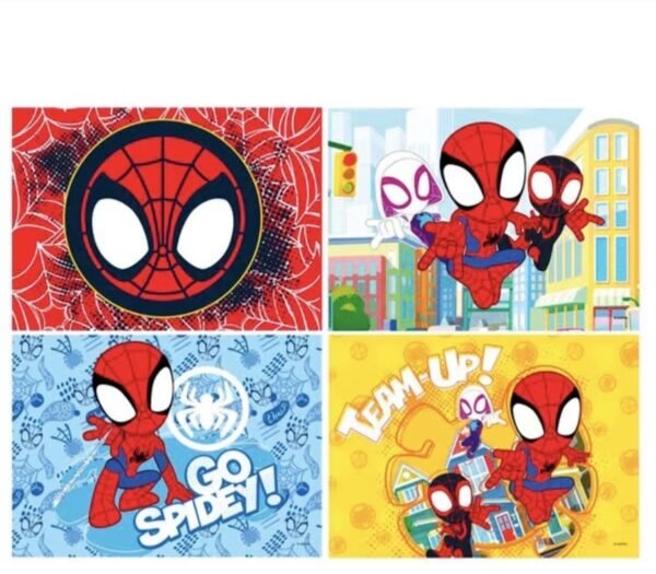 Disney Junior - Marvel - Spidey and his Amazing Friends - 4 Puzzels 22 Disney Junior - Marvel - Spidey and his Amazing Friends - 4 Puzzels - 12+16+20+24 stukjes - Legpuzzel - 3+Jaar