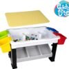 Eddy Toys 300-Delige Set Speelgoed – Speeltafel: 48 x 35 x 31 Cm – 291 Bouwblokken – Opbergruimte – Plastic 63 Eddy Toys 300-Delige Set Speelgoed - Speeltafel: 48 x 35 x 31 Cm - 291 Bouwblokken - Opbergruimte - Plastic