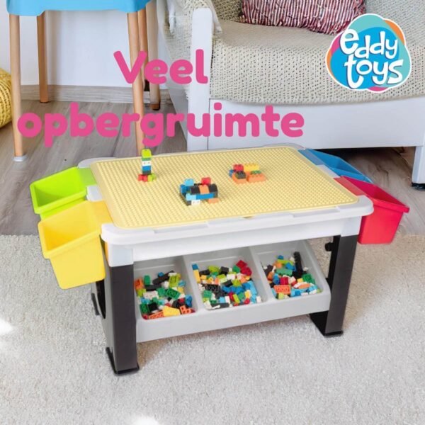 Eddy Toys 300-Delige Set Speelgoed – Speeltafel: 48 x 35 x 31 Cm – 291 Bouwblokken – Opbergruimte – Plastic 64 Eddy Toys 300-Delige Set Speelgoed - Speeltafel: 48 x 35 x 31 Cm - 291 Bouwblokken - Opbergruimte - Plastic