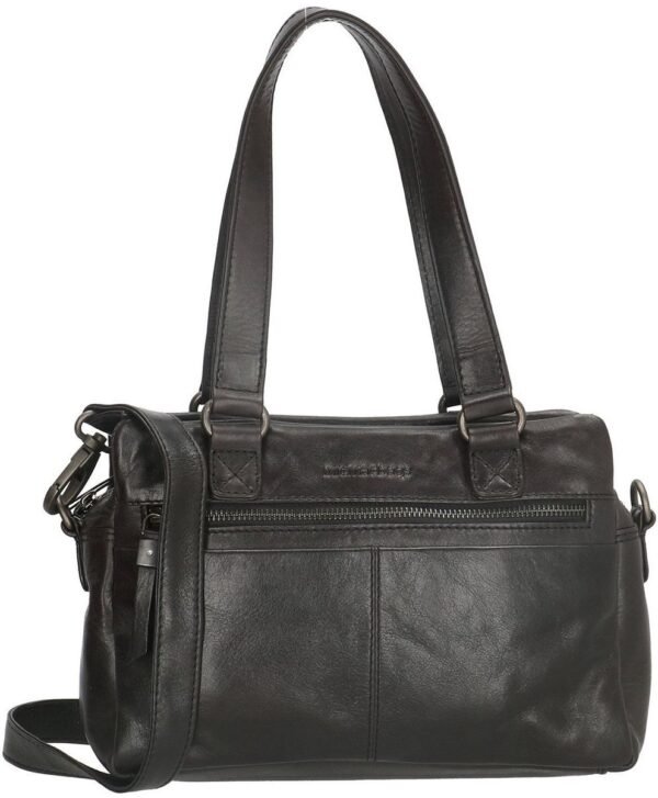 Hide & Stitches Porto Handtas Schoudertas - Leren Dames Tas - Zwart