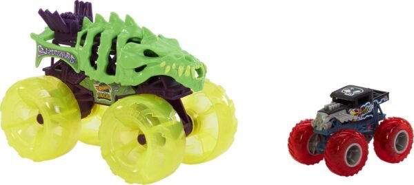 Hot Wheels Monster Trucks Monstertrucks - Racen en achtervolgen 52 Hot Wheels Power Smashers monstertruckbaan racen & achtervolgen