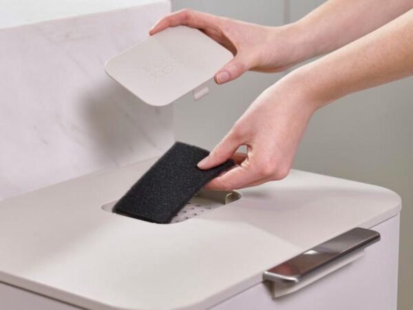 Joseph Joseph Intelligent Waste Prullenbak Totem Max 5 Joseph Joseph Intelligent Waste Prullenbak Totem Max - 60 l - Stone Wit