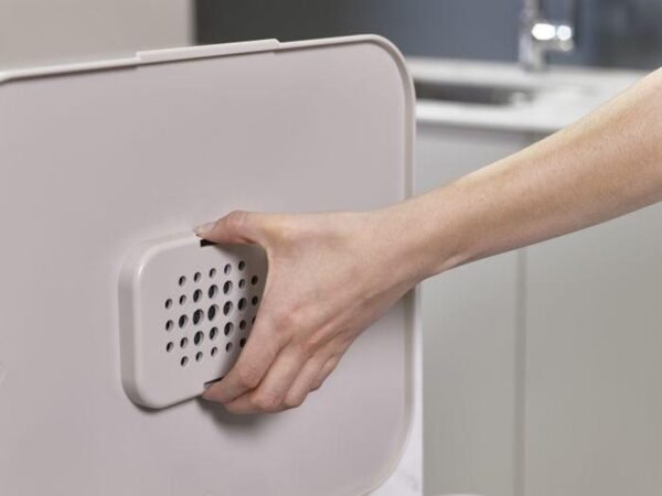 Joseph Joseph Intelligent Waste Prullenbak Totem Max 6 Joseph Joseph Intelligent Waste Prullenbak Totem Max - 60 l - Stone Wit