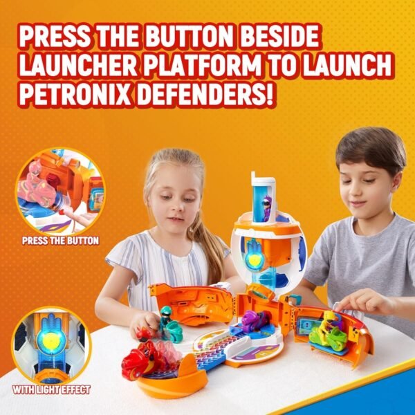 PETRONIX Defenders 3-in-1 Headquarter Transforming Playset 2 PETRONIX Defenders 3-in-1 Headquarter Transforming Playset, transformable speelgoed voor jongens en meisjes vanaf 3jaar
