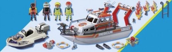 PLAYMOBIL City Action Redding op zee: brandbestrijdingsmissie met reddingskruiser - 70140 59 PLAYMOBIL City Action Redding op zee: brandbestrijdingsmissie met reddingskruiser - 70140
