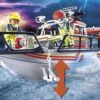 PLAYMOBIL City Action Redding op zee: brandbestrijdingsmissie met reddingskruiser - 70140 65 PLAYMOBIL City Action Redding op zee: brandbestrijdingsmissie met reddingskruiser - 70140