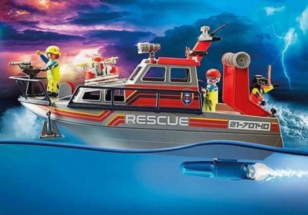 PLAYMOBIL City Action Redding op zee: brandbestrijdingsmissie met reddingskruiser - 70140 66 PLAYMOBIL City Action Redding op zee: brandbestrijdingsmissie met reddingskruiser - 70140