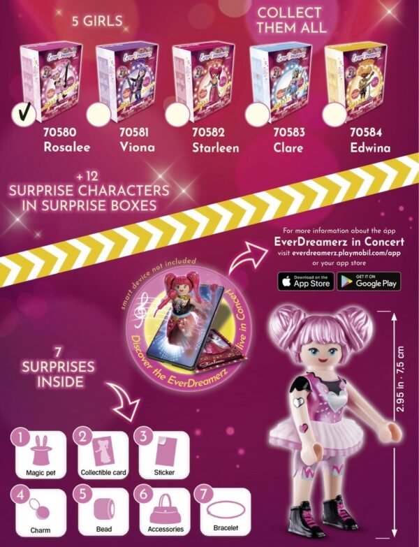 PLAYMOBIL EverDreamerz Rosalee - Music World - 70580 173 PLAYMOBIL EverDreamerz Rosalee - Music World - 70580