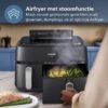 Philips 5000 Series Dual Basket Airfryer - NA551/00 - Stoomfunctie - Dubbele Mand - 9L - Tot 6 Personen