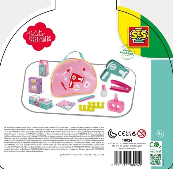 SES - Petits Pretenders - Beauty case - met fohn, en beauty verpakkingen