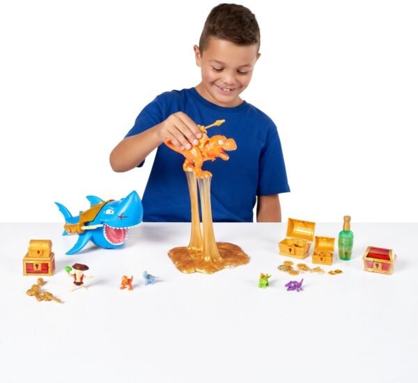 Smashers Dino Island Reuzenschedel Goud - Grijze Dino van ZURU