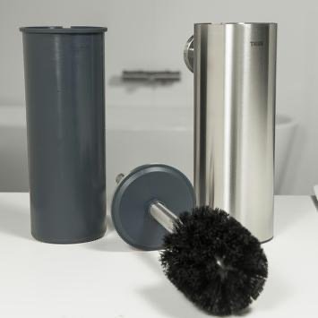 Tiger Boston – Toiletborstel met houder 16 Tiger Boston - Toiletborstel met houder - WC borstel met houder hangend - Zonder boren - Boren of lijmen - RVS geborsteld