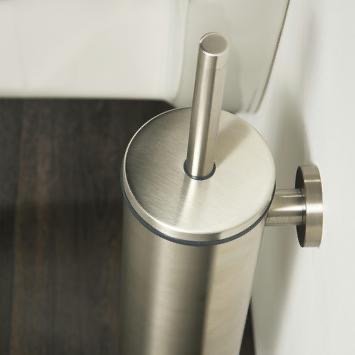 Tiger Boston – Toiletborstel met houder 18 Tiger Boston - Toiletborstel met houder - WC borstel met houder hangend - Zonder boren - Boren of lijmen - RVS geborsteld