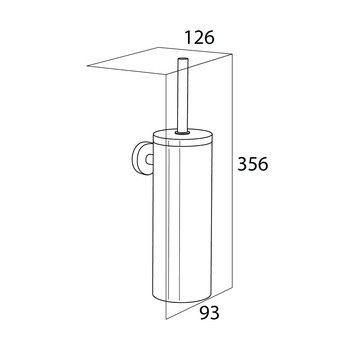 Tiger Boston – Toiletborstel met houder 19 Tiger Boston - Toiletborstel met houder - WC borstel met houder hangend - Zonder boren - Boren of lijmen - RVS geborsteld