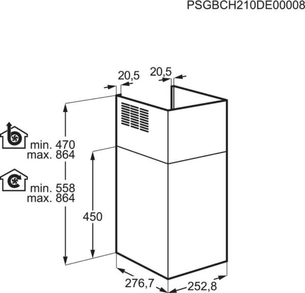 AEG MECK50 Afvoerpijp kit | RVS