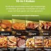 Digitale Airfryer 10in1 - Snelle Air Circulatie - Heteluchtfriteuse 2000W - 99% Minder Vet - Hele Lucht Oven 11L - Incl. Accessoires