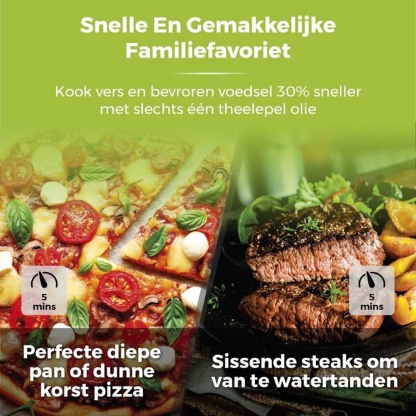 Digitale Airfryer 10in1 - Snelle Air Circulatie - Heteluchtfriteuse 2000W - 99% Minder Vet - Hele Lucht Oven 11L - Incl. Accessoires