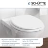 SCHÜTTE WC-Bril 82000 WHITE - Duroplast - RVS-Scharnieren - Belastbaar tot 175 kg - Gelakt - Wit