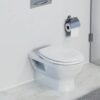 SCHÜTTE WC-Bril 82000 WHITE - Duroplast - RVS-Scharnieren - Belastbaar tot 175 kg - Gelakt - Wit