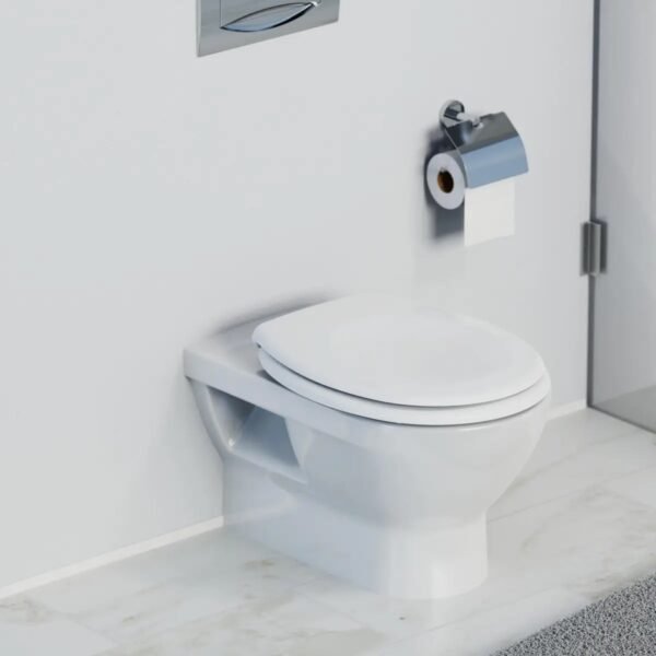 SCHÜTTE WC-Bril 82000 WHITE - Duroplast - RVS-Scharnieren - Belastbaar tot 175 kg - Gelakt - Wit