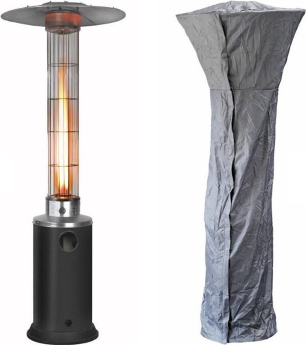 Eurom - Beschermhoes - Flameheater 9000 - Haard accessoires - Polyester - Zwart