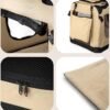 Hondentransportbox Hondentas Hondenbox Opvouwbare tas voor kleine dieren, (S) 50x34x36 cm Beige