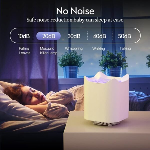 Insectenverdelger, USB-elektrische vliegenval, muggenlamp, muggenlamp, muggenverdelger, insectenval, vliegenvanger, muggenkiller, lamp met uv-licht voor binnen, keuken, slaapkamer, kantoor