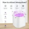 Insectenverdelger, USB-elektrische vliegenval, muggenlamp, muggenlamp, muggenverdelger, insectenval, vliegenvanger, muggenkiller, lamp met uv-licht voor binnen, keuken, slaapkamer, kantoor