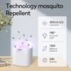 Insectenverdelger, USB-elektrische vliegenval, muggenlamp, muggenlamp, muggenverdelger, insectenval, vliegenvanger, muggenkiller, lamp met uv-licht voor binnen, keuken, slaapkamer, kantoor