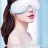 Multifunctioneel oogmassageapparaat, elektrisch oogmaskermassageapparaat met verlichting van gezwollen en ontspannen oogkringen (model: wit/TR-143)