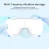 Multifunctioneel oogmassageapparaat, elektrisch oogmaskermassageapparaat met verlichting van gezwollen en ontspannen oogkringen (model: wit/TR-143)